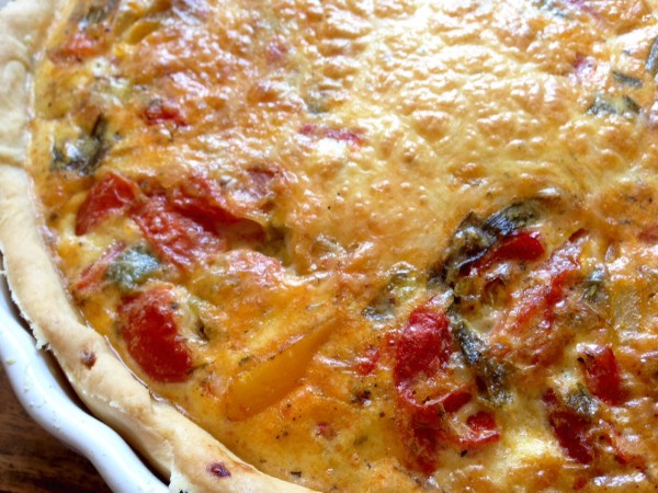 Homemade pastry dough and exquisite quiche